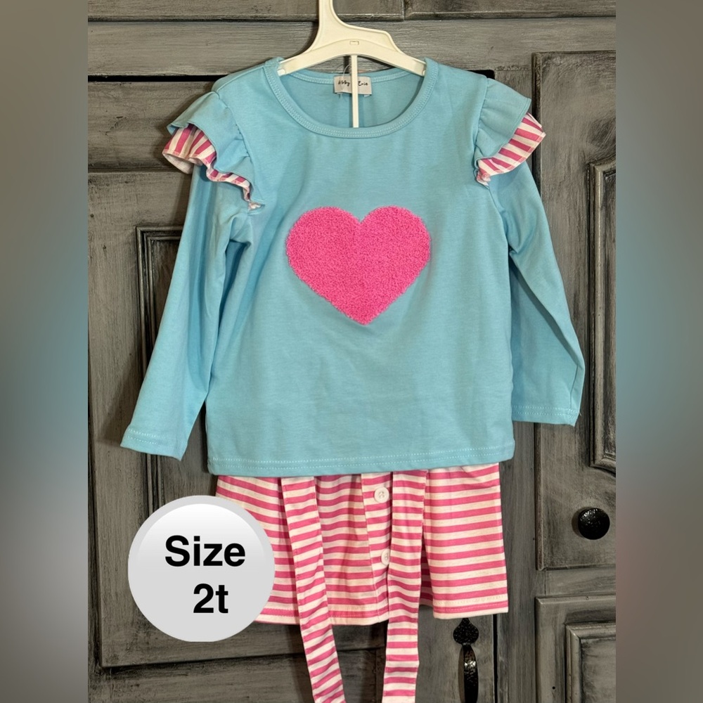 Blue and Pink Heart Girls Set
